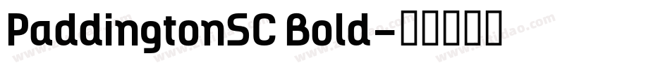 PaddingtonSC Bold字体转换